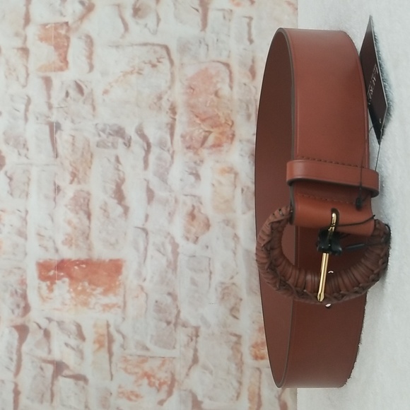 Ralph Lauren Accessories - New Ralph Lauren Crescent Buckle Leather Belt